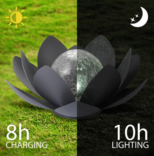 Luces Solares De Jardín Decorativas Al Aire Libre, Globo Cra