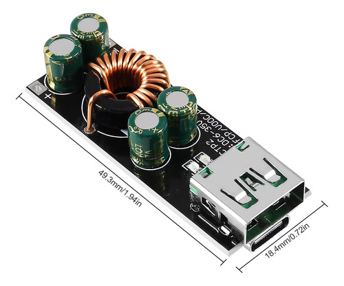 2pcs 60w 6-35v Cc A Usb Tipo C Pd 30 Qc4 Tipo A Qc30 Dc 24