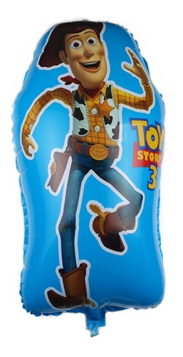 Pack 6 Globos Metalizado Toy Story Woody 55x35 Aire O Helio