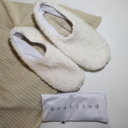 Kit Set Pantuflas Termicas Y Almohadilla Ocular Terapéutica A Eleccion