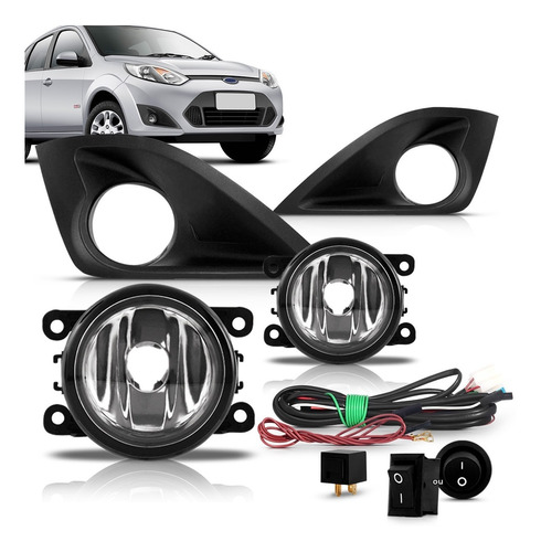  Kit Farol De Milha Auxiliar Ford Fiesta 2010 2011 2012 