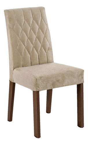 Mesa de comedor de madera con 4 sillas Gisele Madesa Ri, color rústico/imperial