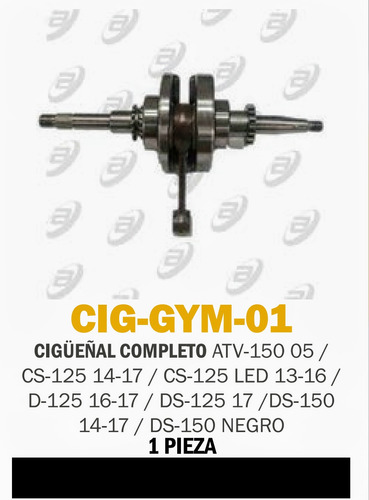 Cigüeñal Completo Atv-150 05 / Cs-125 14-17 / Cs-125 Led 