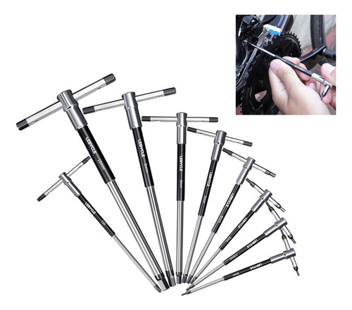 Kit De Herramientas De Reparación De Bicicletas Con Mango