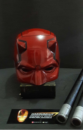 Casco Daredevil (3d Print) Cosplay Con Bastones Incluidos