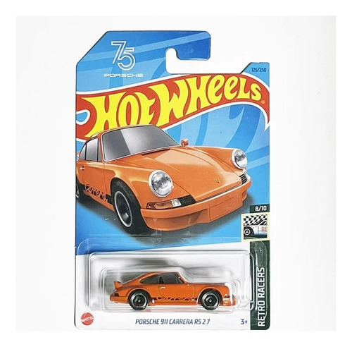 Hot Wheels Porsche 911 Carrera Rs 2.7 75 Años Hw Retro Racer