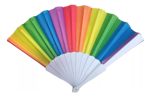 Pack 12 Abanicos Lgbtiq+ Pride Orgullo Gay Fiesta Colores 