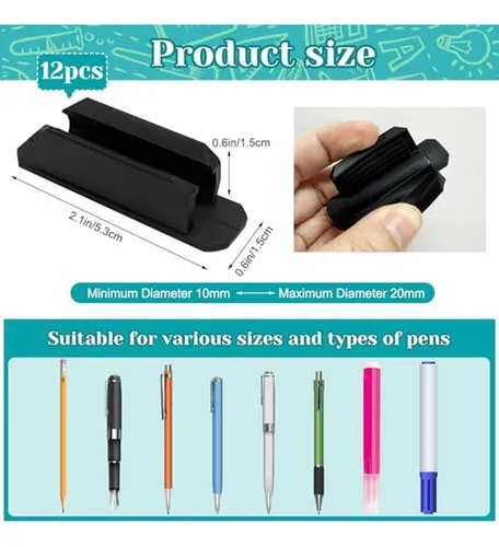 Porta Bolígrafos De Silicona Para Escritorio, Pack De 12 Uni