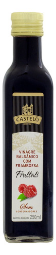 Vinagre Balsâmico Framboesa Castelo Frutatti Vidro 250ml