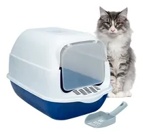 Comprar Arenero Sanitario Cerrado Para Gato Con Pala Puerta Abatible