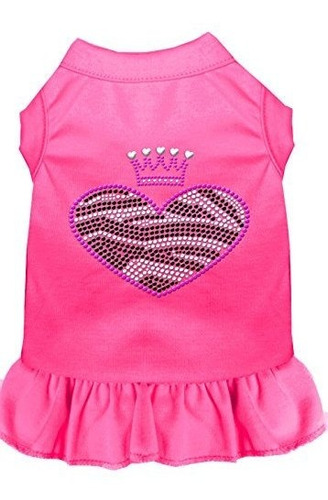 Ropa Gato - Mirage Pet Products 57-58 Lgbpk Pink Zebra Heart