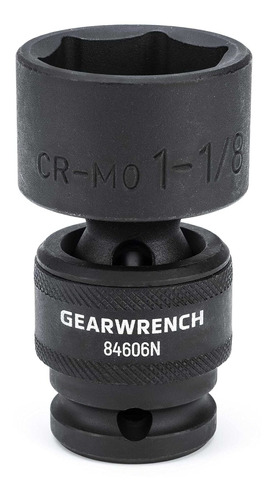 Gearwrench 1 2 Drive Standard Impacto Sae Dado 1-1 8  6