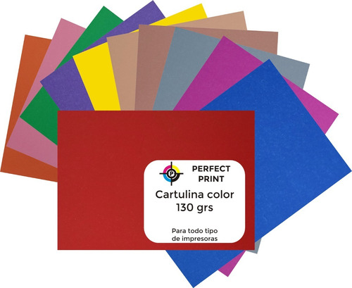 Imagen 1 de 5 de Cartulina Colores Surtidos 130 Grs A4 20 Hojas Papel Opalina