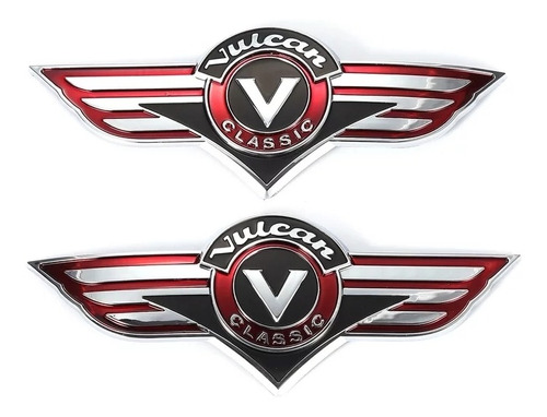 Par Emblemas Tanque Kawasaki Vulcan Classic 1500 800 900