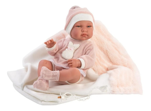 Muñeca Tina 45 Cm Con Saquito Bebe Reborns Llorens Española
