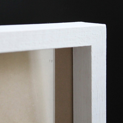 Cuadro Home Deco 30x40 Box Blanco Cebra In Colors Marco Blanco