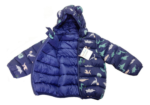 Chamarra Con Gorro Para Niña Conejitos Lila O Azul Niño Dino