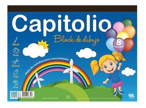 Block Dibujo Color Capitolio Escolar Numero 5  