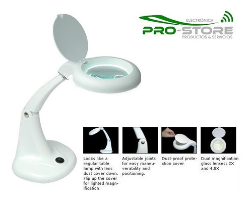 Lampara De Aumento C/lupa De Mesa Proskit/ma-1003mf