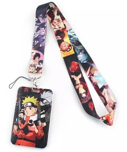 Lanyard Naruto Anime - Cinta Colgante + Portacredencial