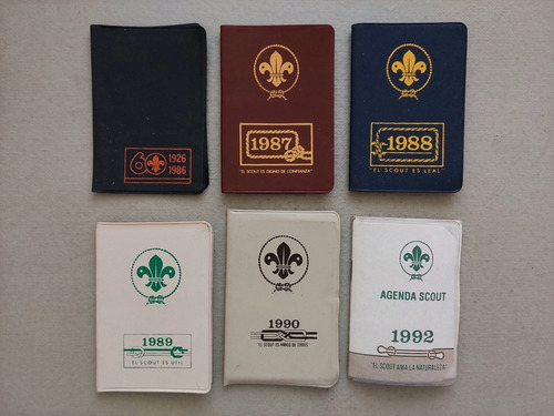 Agendas Antiguas Boy Scout De 1986 A 1992