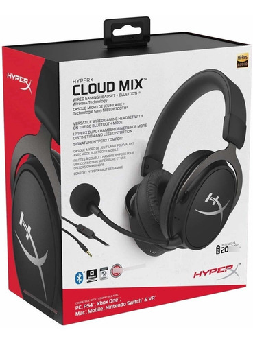 Hyperx Cloud Mix Wireless Bluetooth O 3.5mm Pc Ps4 Xbox Mac