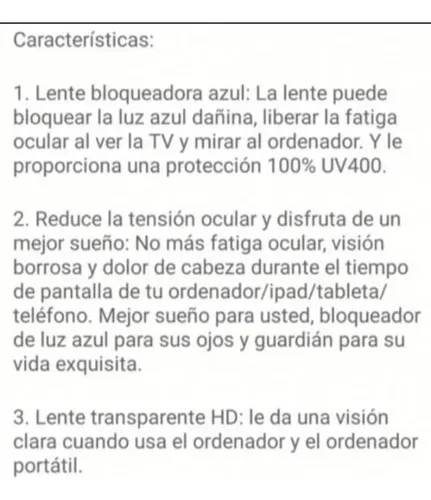 Lente Sp Bicolor Juvenil Filtro Azul Filtro Uv400 Unisex
