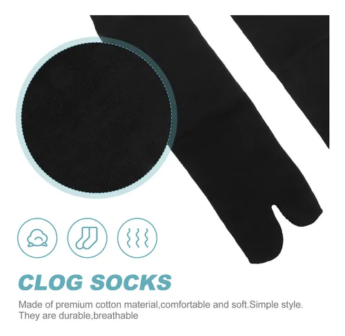 2 Pares De Cómodos Calcetines Tipo Kimono Transpirables Con