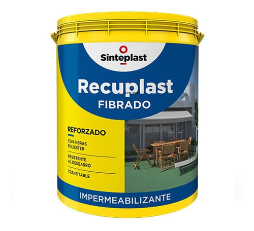 Impermeabilizante Recuplast Fibrado 4 Lts Techos Terrazas