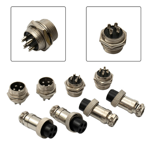 Accesorios Piezas De Conector De Enchufe De Aviación De 4 Pi