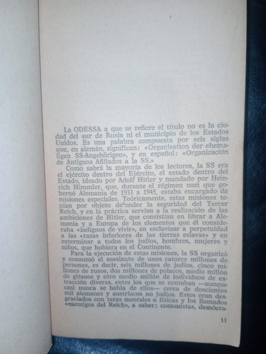 Libro Odessa Frederick Forsyth