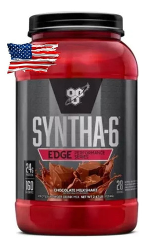 Suplemento em pó BSN  Edge Syntha-6 proteínas Syntha-6 sabor  chocolate milkshake em pote de 1.12kg