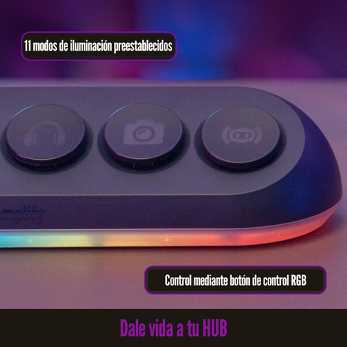 Hub Usb 3.0 Streamplify Deck 5 Rgb Con 5 Puertos