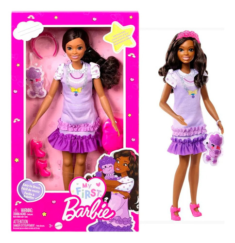 Barbie Muñeca Mattel Basica Falda Violeta Febo