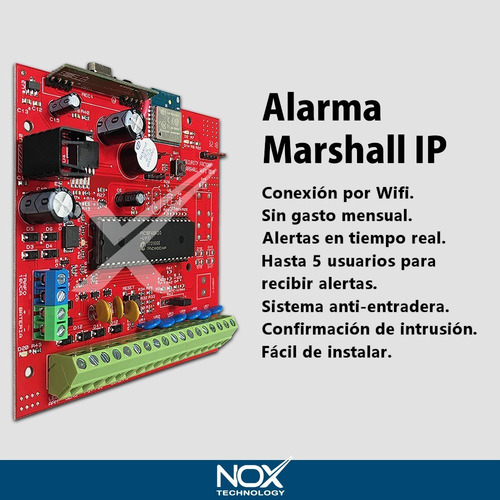 Imagen 2 de 10 de Central De Alarma Protección Casa Marshall Ip Comunicador