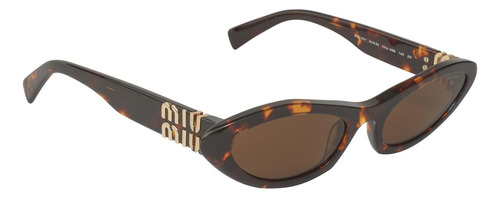 Miu Miu Mu 09ys Vau-06b Oval Shape Tortoise (Usado)