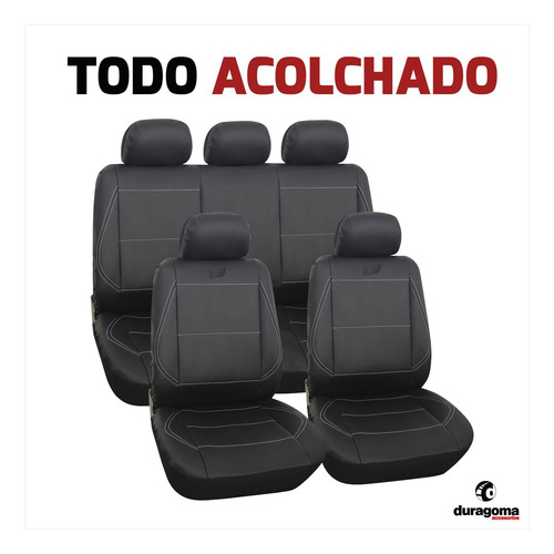 Funda Cubre Asiento Auto Todo Cuero Simil P/ Fiat Cronos