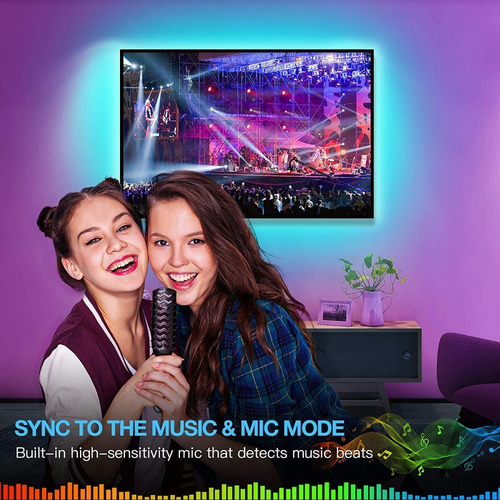 Tira De Luz Led Bluetooth Usb 2m 60 Led Rgb Remoto Control