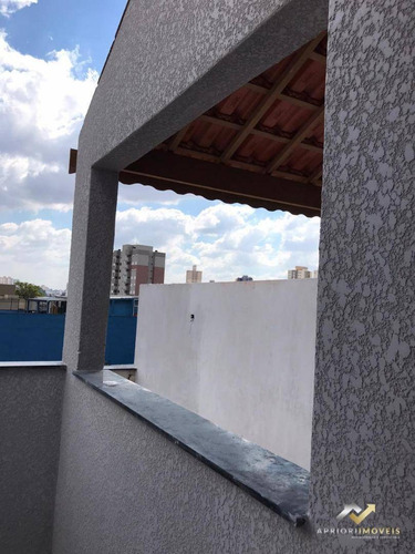 Cobertura Com 2 Dormitórios À Venda, 88 M² Por R$ 320.000 - Bangu - Santo André/sp - Co0650