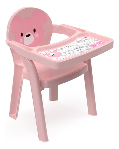 Cadeira Infantil Alimentação C/bandeja Portatil Mesa Menina 