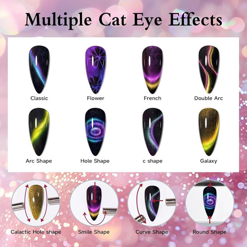 Esmalte De Uñas De Gel De Ojo De Gato, Juego De Esmalte De G