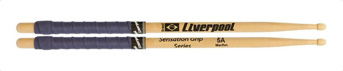 Baqueta De Madeira Liverpool Eva5am Sensation Grip Series 5a Cor Marfim