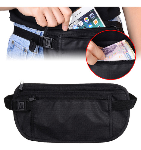 Kit 2 Pochete Doleira Porta Dolar Notas Viagem Antifurto Invisivel - Marianopole