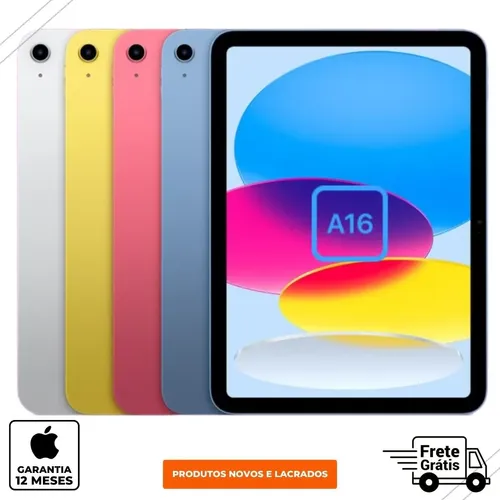 iPad 11 A16 128gb 11pol + Apple Pencil Novos Garantia 1 Ano