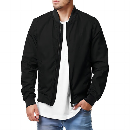 Chamarra Chaqueta Casual Rompeviento Bomber Cazadora Hombre