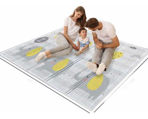 Alfombra Plegable De Gateo Para Bebe,acolchada,portátil