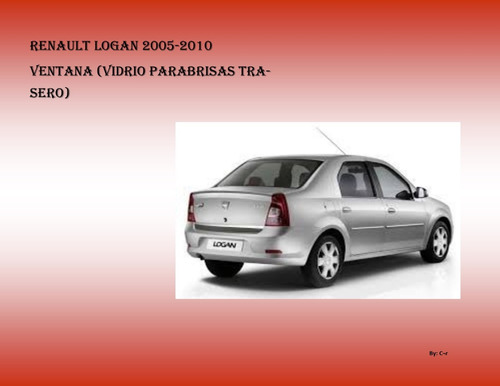 Vidrio Trasero Renault Logan 2004-2010