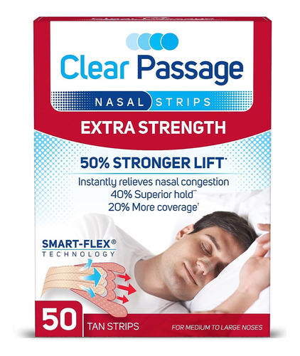 Tiras Nasales Clear Passage Nasal Strips