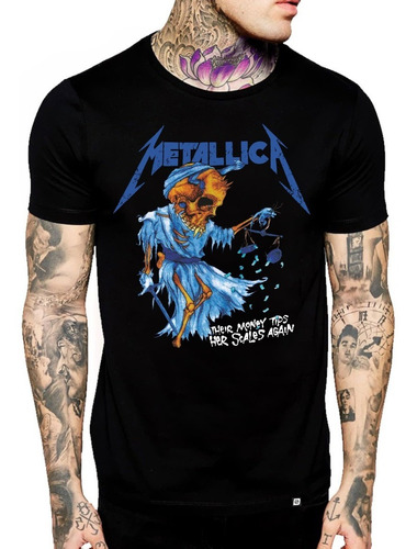 Remeras Metallica Their Money Heavy Metal 2dtg Digital Stamp