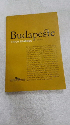 Livro Budapeste, De Chico Buarque.
